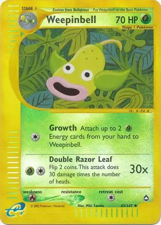 Weepinbell 065/147 (Aquapolis)  - Reverse Holofoil | Good Games Adelaide SA