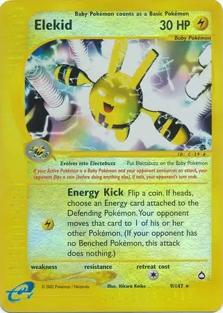 Elekid 009/147 (Aquapolis)  - Reverse Holofoil | Good Games Adelaide SA