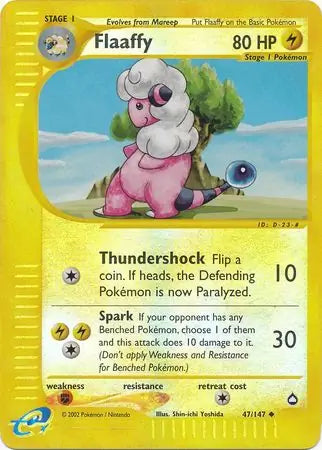 Flaaffy 047/147 (Aquapolis)  - Reverse Holofoil | Good Games Adelaide SA