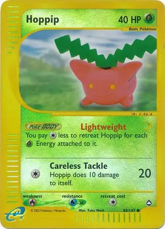 Hoppip 083/147 (Aquapolis)  - Reverse Holofoil | Good Games Adelaide SA