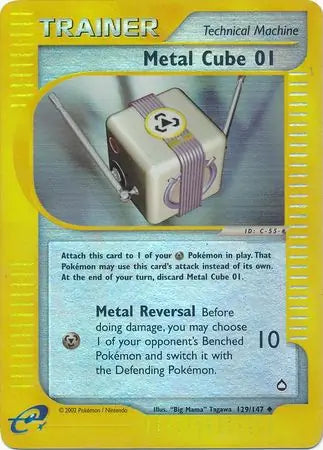 Metal Cube 01 129/147 (Aquapolis)  - Reverse Holofoil | Good Games Adelaide SA
