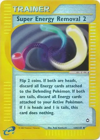 Super Energy Removal 2 134/147 (Aquapolis)  - Reverse Holofoil | Good Games Adelaide SA