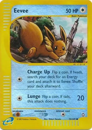 Eevee 075/147 (Aquapolis)  - Reverse Holofoil | Good Games Adelaide SA