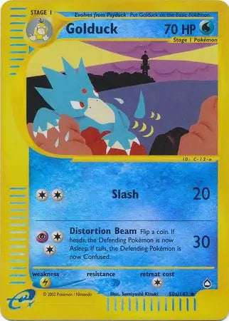 Golduck  050a/147 (Aquapolis)  - Reverse Holofoil | Good Games Adelaide SA
