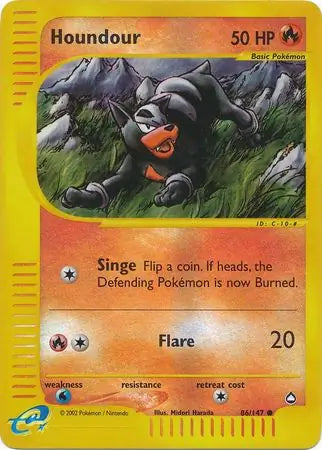 Houndour  086/147 (Aquapolis)  - Reverse Holofoil | Good Games Adelaide SA