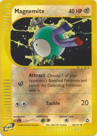 Magnemite  052/147 (Aquapolis)  - Reverse Holofoil | Good Games Adelaide SA