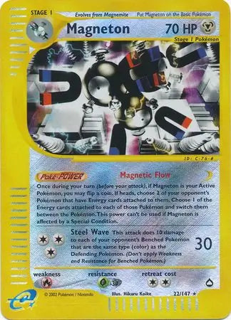 Magneton 022/147 (Aquapolis)  - Reverse Holofoil | Good Games Adelaide SA