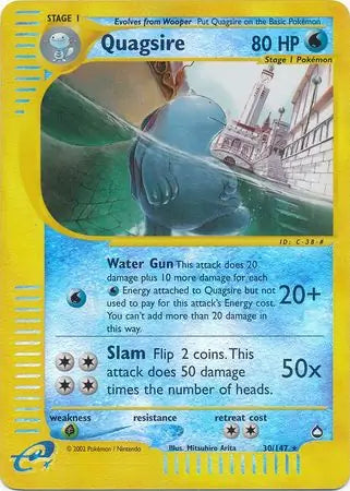 Quagsire 030/147 (Aquapolis)  - Reverse Holofoil | Good Games Adelaide SA