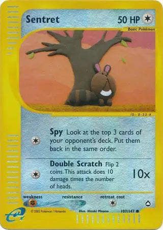 Sentret 107/147 (Aquapolis)  - Reverse Holofoil | Good Games Adelaide SA