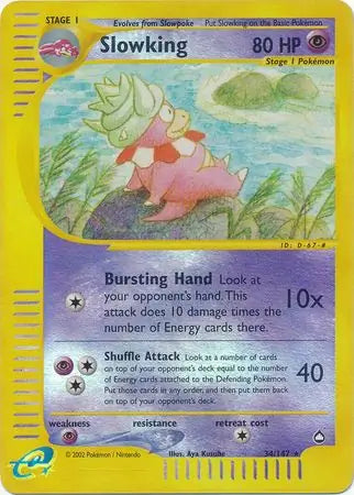Slowking 034/147 (Aquapolis)  - Reverse Holofoil | Good Games Adelaide SA