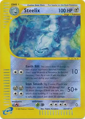 Steelix 035/147 (Aquapolis)  - Reverse Holofoil | Good Games Adelaide SA