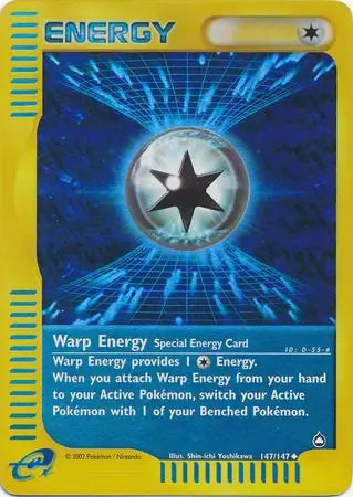 Warp Energy 147/147 (Aquapolis)  - Reverse Holofoil | Good Games Adelaide SA