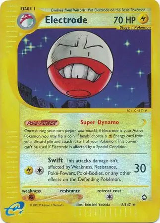 Electrode 008/147 (Aquapolis)  - Reverse Holofoil | Good Games Adelaide SA