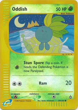 Oddish 097/147 (Aquapolis)  - Reverse Holofoil | Good Games Adelaide SA