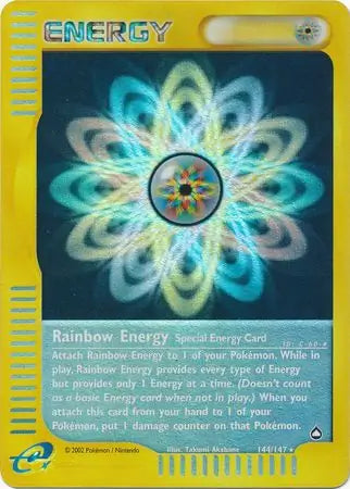 Rainbow Energy 144/147 (Aquapolis)  - Reverse Holofoil | Good Games Adelaide SA