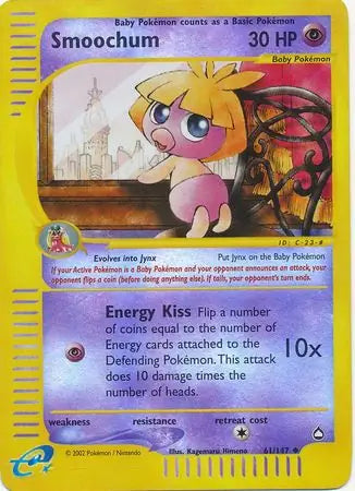 Smoochum 061/147 (Aquapolis)  - Reverse Holofoil | Good Games Adelaide SA