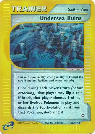 Undersea Ruins 138/147 (Aquapolis)  - Reverse Holofoil | Good Games Adelaide SA