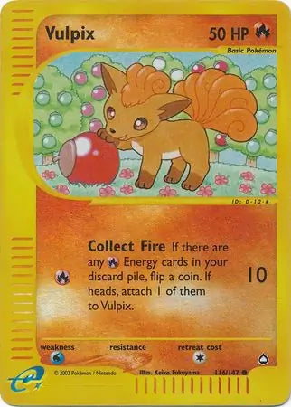 Vulpix 116/147 (Aquapolis)  - Reverse Holofoil | Good Games Adelaide SA
