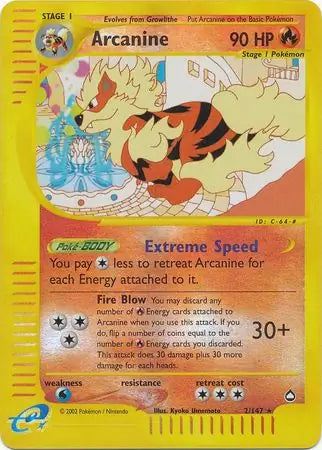 Arcanine 002/147 (Aquapolis)  - Reverse Holofoil | Good Games Adelaide SA