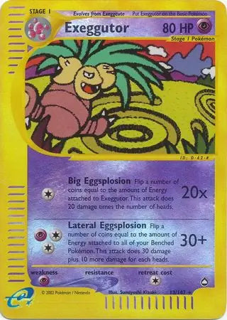Exeggutor  013/147 (Aquapolis)  - Reverse Holofoil | Good Games Adelaide SA