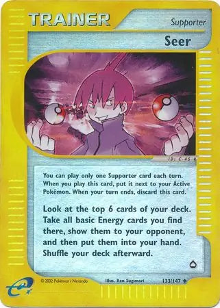 Seer 133/147 (Aquapolis)  - Reverse Holofoil | Good Games Adelaide SA