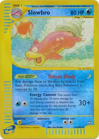 Slowbro 033/147 (Aquapolis)  - Reverse Holofoil | Good Games Adelaide SA