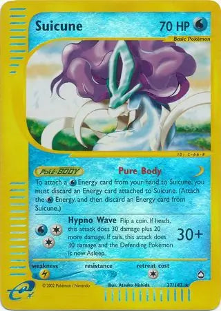 Suicune 037/147 (Aquapolis)  - Reverse Holofoil | Good Games Adelaide SA