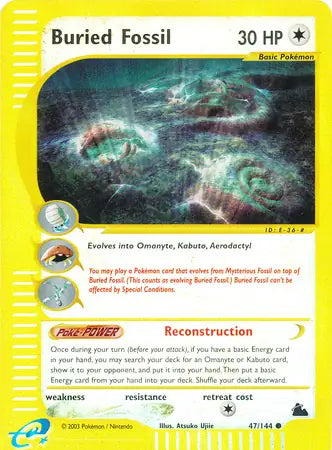 Buried Fossil 047/144 (Skyridge)  - Reverse Holofoil | Good Games Adelaide SA