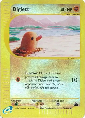 Diglett 050/144 (Skyridge)  - Reverse Holofoil | Good Games Adelaide SA