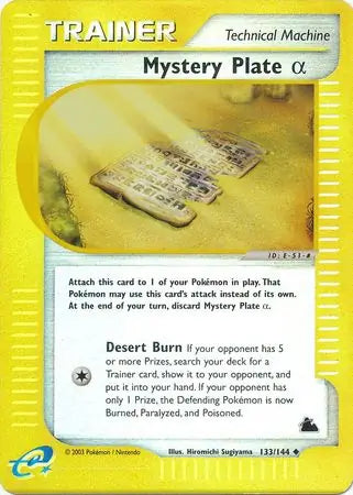 Mystery Plate Alpha 133/144 (Skyridge)  - Reverse Holofoil | Good Games Adelaide SA
