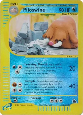 Piloswine  024/144 (Skyridge)  - Reverse Holofoil | Good Games Adelaide SA