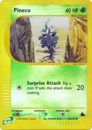 Pineco  085/144 (Skyridge)  - Reverse Holofoil | Good Games Adelaide SA