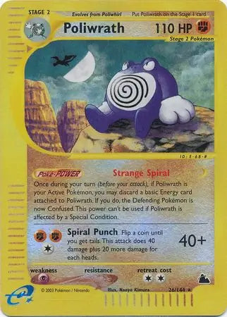 Poliwrath  026/144 (Skyridge)  - Reverse Holofoil | Good Games Adelaide SA