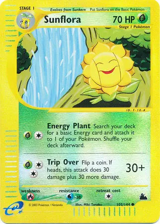 Sunflora 105/144 (Skyridge)  - Reverse Holofoil | Good Games Adelaide SA