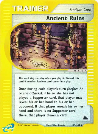 Ancient Ruins 119/144 (Skyridge)  - Reverse Holofoil | Good Games Adelaide SA