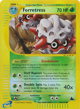 Forretress  056/144 (Skyridge)  - Reverse Holofoil | Good Games Adelaide SA