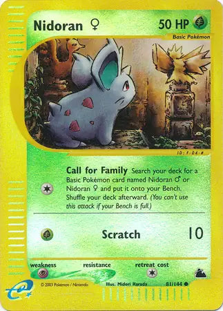 Nidoran F 081/144 (Skyridge)  - Reverse Holofoil | Good Games Adelaide SA