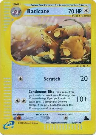 Raticate 089/144 (Skyridge)  - Reverse Holofoil | Good Games Adelaide SA
