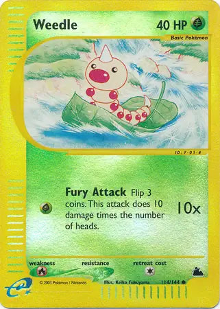 Weedle 114/144 (Skyridge)  - Reverse Holofoil | Good Games Adelaide SA