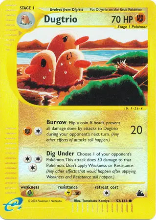 Dugtrio 052/144 (Skyridge)  - Reverse Holofoil | Good Games Adelaide SA