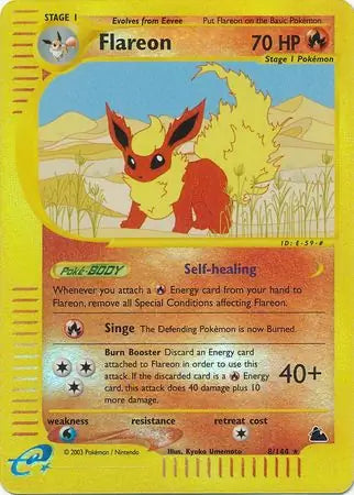 Flareon 008/144 (Skyridge)  - Reverse Holofoil | Good Games Adelaide SA