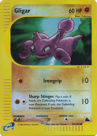 Gligar 059/144 (Skyridge)  - Reverse Holofoil | Good Games Adelaide SA