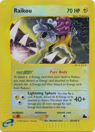 Raikou 028/144 (Skyridge)  - Reverse Holofoil | Good Games Adelaide SA