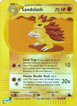 Sandslash 093/144 (Skyridge)  - Reverse Holofoil | Good Games Adelaide SA