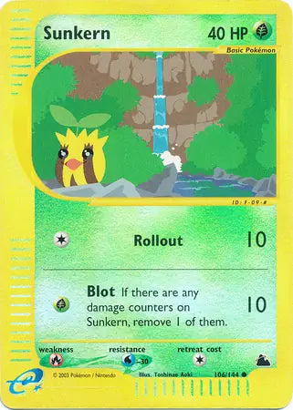 Sunkern 106/144 (Skyridge)  - Reverse Holofoil | Good Games Adelaide SA