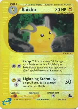 Raichu  027/144 (Skyridge)  - Reverse Holofoil | Good Games Adelaide SA
