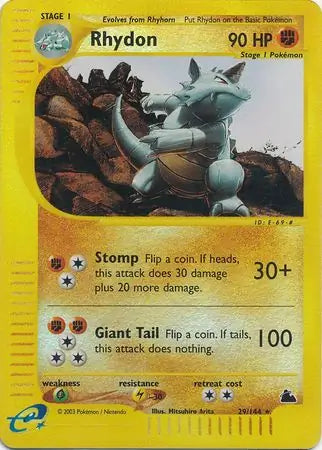 Rhydon  029/144 (Skyridge)  - Reverse Holofoil | Good Games Adelaide SA