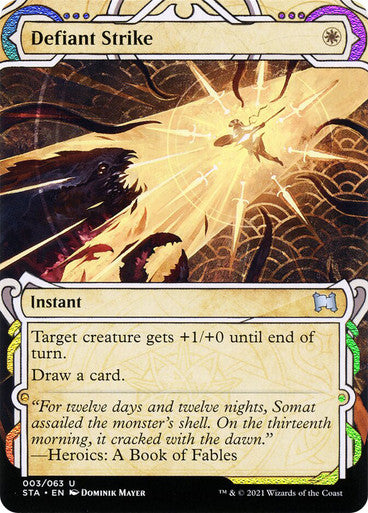Defiant Strike  3 (Strixhaven: Mystical Archives)  - Etched Foil | Good Games Adelaide SA