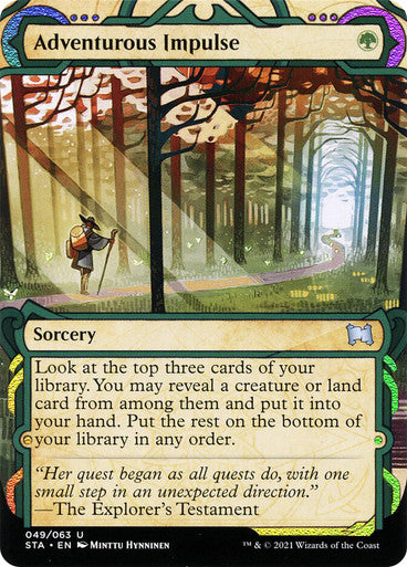 Adventurous Impulse  49 (Strixhaven: Mystical Archives)  - EtchedFoil | Good Games Adelaide SA