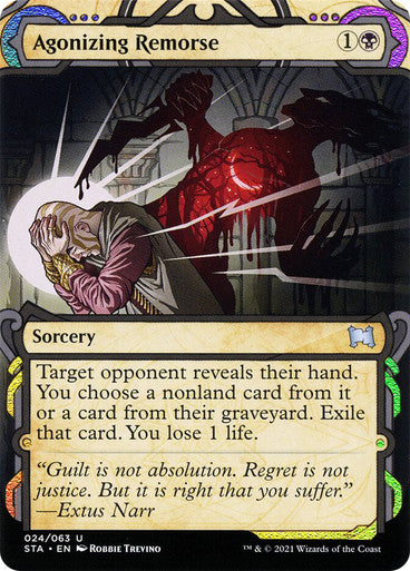 Agonizing Remorse  24 (Strixhaven: Mystical Archives)  - Etched Foil | Good Games Adelaide SA